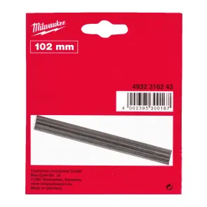 Ножі TCT змінні для електрорубанків MILWAUKEE, двосторонні, 102мм, (2шт) №1