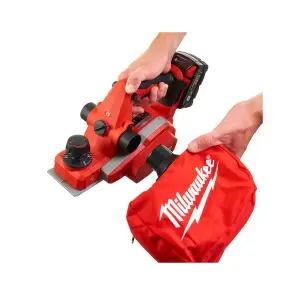 Рубанок акумуляторний MILWAUKEE, M18 BP-0, 82мм (+пилозбірник, кутова та бокова напрямна, картонне пакування) №9