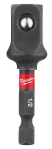 Перехідник ударний ShW MILWAUKEE, з 1/4'' Hex на 1/2'' квадратний хвостовик №1