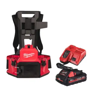 Обприскувач ранцевий акумуляторний (базова станція) MILWAUKEE M18 BBPFP2-301 (зарядний пристрій M12-18 FC, 1 акумулятор М18 НВ3 №1
