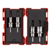 Набір коронок Holesaw TCT MILWAUKEE, для сталі/нержавіючої сталі (діаметри 16,20,25,32мм) (4шт), палстиковий кейс