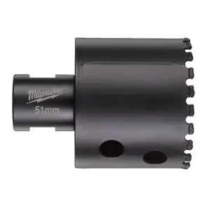 Коронка алмазна Diamond Max MILWAUKEE M14, діаметр 51мм (сухе свердління) №1