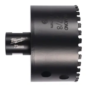 Коронка алмазна Diamond Max MILWAUKEE M14, діаметр 73мм (сухе свердління) №1