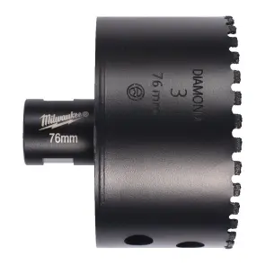 Коронка алмазна Diamond Max MILWAUKEE M14, діаметр 76мм (сухе свердління) №1