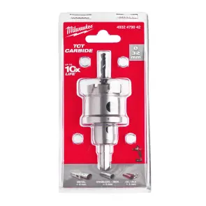 Коронка Holesaw TCT MILWAUKEE, для сталі/нержавіючої сталі, діаметр 32мм №2