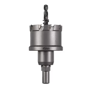 Коронка Holesaw TCT MILWAUKEE, для стали/нержавеющей стали, диаметр 45мм №1