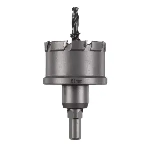 Коронка Holesaw TCT MILWAUKEE, для сталі/нержавіючої сталі, діаметр 51мм №1