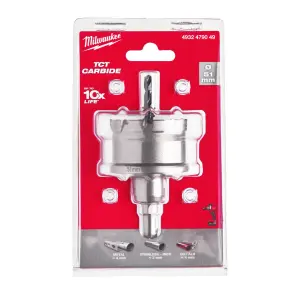Коронка Holesaw TCT MILWAUKEE, для сталі/нержавіючої сталі, діаметр 51мм №2