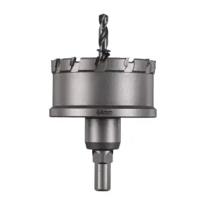 Коронка Holesaw TCT MILWAUKEE, для сталі/нержавіючої сталі, діаметр 64мм №1