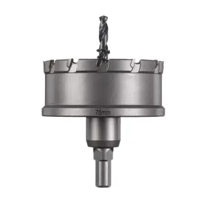 Коронка Holesaw TCT MILWAUKEE, для сталі/нержавіючої сталі, діаметр 76мм №1