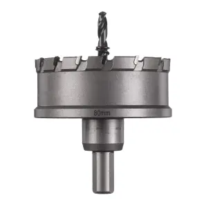 Коронка Holesaw TCT MILWAUKEE, для сталі/нержавіючої сталі, діаметр 80мм №1