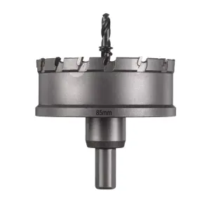 Коронка Holesaw TCT MILWAUKEE, для стали/нержавеющей стали, диаметр 85мм №1