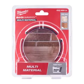 Коронка по мультиматериалам BIG HAWG TCT MILWAUKEE, диаметр 102мм №2