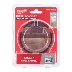 Коронка по мультіматеріалам BIG HAWG TCT MILWAUKEE, діаметр 92мм №2