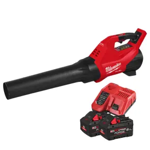 Повітродувка акумуляторна безщіткова MILWAUKEE, M18 FBLG3-802 (зарядний пристрій M12-18 FC, 2 акумулятори FB8 8Аг, картонне паку №1