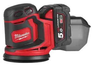 Машина шліфувальна ексцентрикова акумуляторна MILWAUKEE, M18 BOS125-502B, діаметр 125мм (заміна на 4933498254) №1