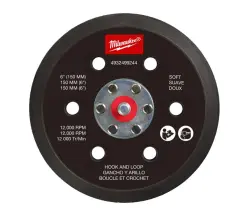 Підошва шліфувальна MILWAUKEE FROSBPSH150, діаметр 150мм, 6 отв. для M12 FROS (м'яка з ліпучкою )