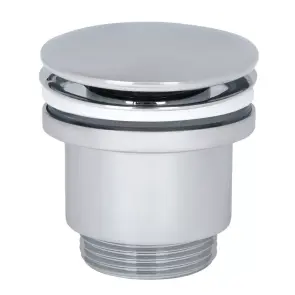 Донний клапан WEZER WHR-102, автомат, Ø63мм, 1 1/4", хром №1