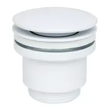 Донний клапан WEZER WHR-104-W, автомат, Ø63мм, 1 1/4", білий
