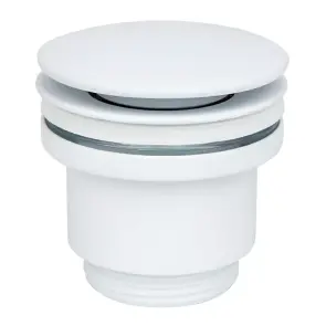 Донний клапан WEZER WHR-104-W, автомат, Ø63мм, 1 1/4", білий №1