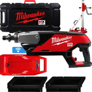 Установка алмазного свердління акумуляторна MILWAUKEE MXF DCD150-302CKIT (зарядний пристрій MXF C, 2 акумулятори MXF CP203 3Аг, №1