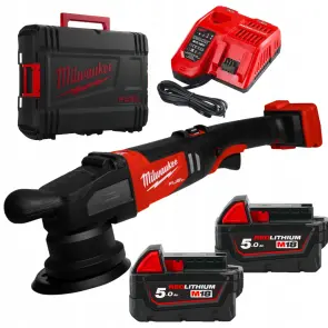 Машина полірувальна ексцентрикова акумуляторна безщіткова MILWAUKEE, M18 FROP15-502X, діаметр 125мм (зарядний.пристрій М12-18 FC №3