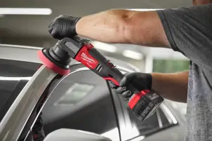 Машина полірувальна ексцентрикова акумуляторна безщіткова MILWAUKEE, M18 FROP15-502X, діаметр 125мм (зарядний.пристрій М12-18 FC №9