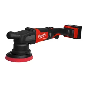 Машина полірувальна ексцентрикова акумуляторна безщіткова MILWAUKEE, M18 FROP15-502X, діаметр 125мм (зарядний.пристрій М12-18 FC №13