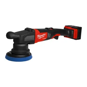 Машина полірувальна ексцентрикова акумуляторна безщіткова MILWAUKEE, M18 FROP15-502X, діаметр 125мм (зарядний.пристрій М12-18 FC №17