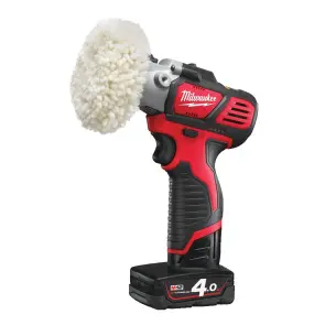 Машина полірувальна акумуляторна MILWAUKEE, M12 BPS-0 (кракас, полірувальна, шліфувальна платформи, підошва з вовни, полірувальн №2