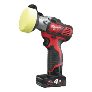 Машина полірувальна акумуляторна MILWAUKEE, M12 BPS-421X (зарядний пристрій С12 С, 1 акумулятор М12 В2 2Аг, 1 акумулятор М12 В4 №10