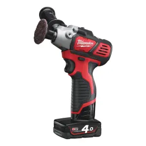 Машина полірувальна акумуляторна MILWAUKEE, M12 BPS-421X (зарядний пристрій С12 С, 1 акумулятор М12 В2 2Аг, 1 акумулятор М12 В4 №11