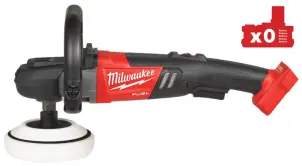 Машина полірувальна кутова акумуляторна безщіткова MILWAUKEE, M18 FAP180-0, діаметр 180мм (полірувальна платформа, пилезахисний №2