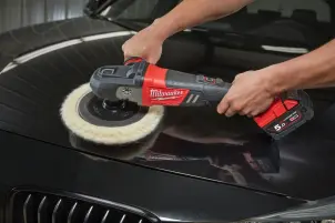 Машина полірувальна кутова акумуляторна безщіткова MILWAUKEE, M18 FAP180-0X, діаметр 180мм, (полірувальна платформа, пилезахисни №3