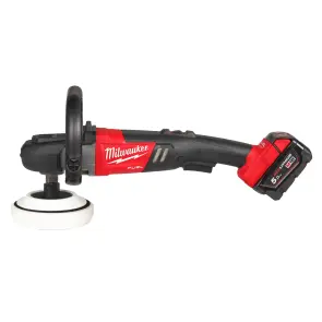 Машина полірувальна кутова акумуляторна безщіткова MILWAUKEE, M18 FAP180-502X, діаметр 180мм (зарядний пристрій M12-18 FC, 2 аку №11
