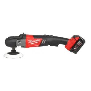 Машина полірувальна кутова акумуляторна безщіткова MILWAUKEE, M18 FAP180-502X, діаметр 180мм (зарядний пристрій M12-18 FC, 2 аку №16