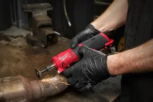 Шлифмашина прямая аккумуляторная цанговая бесщеточная MILWAUKEE, M12 FDGS-0, цанга 6/8мм (каркас, картонная упаковка) №11