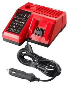 Зарядний пристрій MILWAUKEE, M12-18 AC 12В (автомобільний) №1