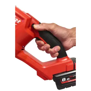 Кущоріз акумуляторний безщітковий MILWAUKEE, M18 FHT45-802, лезо 45см (зарядний пристрій M12-18 FC, 2 акумулятори М18 НВ8 8Аг, к №7