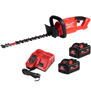 Кущоріз акумуляторний безщітковий MILWAUKEE, M18 FHET45-802, лезо 45см (зарядний пристрій M12-18 FC, 2 акумулятори М18 НВ8 8Аг, №1