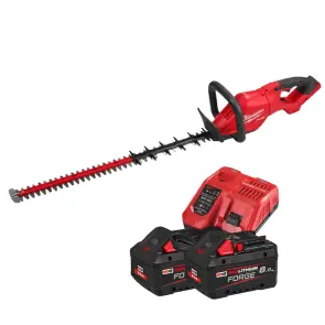 Кущоріз акумуляторний безщітковий MILWAUKEE, M18 FHET60G2-802, лезо 60см (зарядний пристрій M12-18 FC, 2 акумулятори М18 FВ8 8Аг №1