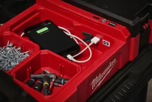 Ліхтар світлодіодний акумуляторний/органайзер PACKOUT, з портами USB-A / USB-C MILWAUKEE, M12 POAL-0 №2