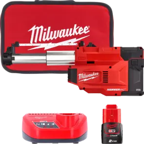 Система видалення пилу для перфораторів акумуляторна MILWAUKEE, M12 UDEL-201B, L-клас (зарядний пристрій С12 С, 1 акумулятор М12 №1