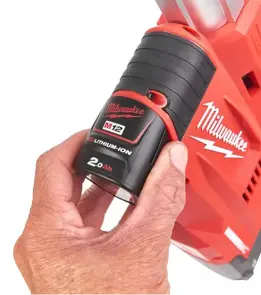 Система видалення пилу для перфораторів акумуляторна MILWAUKEE, M12 UDEL-201B, L-клас (зарядний пристрій С12 С, 1 акумулятор М12 №6