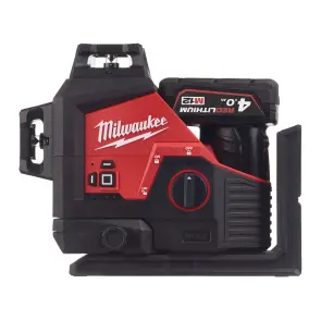 Нівелір лазерний 3D акумуляторний MILWAUKEE, M12 3PL-401C (360 градусів, зелений промінь) (зарядний пристрій С12 С, 1 акумулятор №4