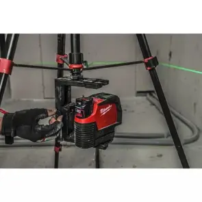 Нівелір лазерний лінійно-точковий акумуляторний MILWAUKEE M12 CLLP-301C (зелений промінь) №13