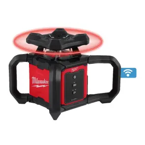 Рівень лазерний ротаційний акумуляторний MILWAUKEE M18 RLOH600-201C 600м (1 акумулятор M18 B2, зарядний пристрій M12-18C, пласти №2