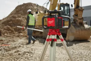 Рівень лазерний ротаційний акумуляторний MILWAUKEE M18 RLOH600-201C 600м (1 акумулятор M18 B2, зарядний пристрій M12-18C, пласти №4