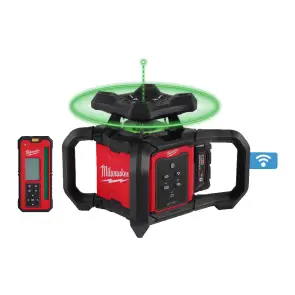Рівень лазерний ротаційний акумуляторний MILWAUKEE, M18 RLOHVG300-501C, 300м (зарядний пристрій M12-18 C, 1 акумулятор М18 В5 5А №2