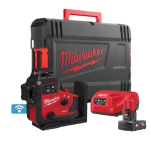 Нівелір 3D лазерний акумуляторний MILWAUKEE, M12 A3PLO-401C (360 градусів, зелений промінь) (зарядний пристрій С12 С, 1 акумуля №5